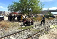Tragedia en Juárez: Adolescente muere al caer de cuatrimoto y golpearse contra vías del tren